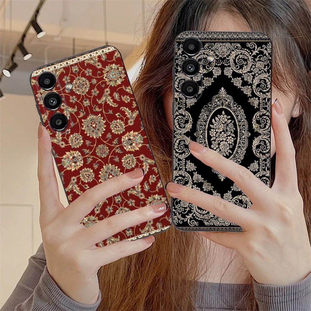 Phone Cases Burga - Perzisch tapijt bloemenpatroon telefoonhoesje voor Samsung