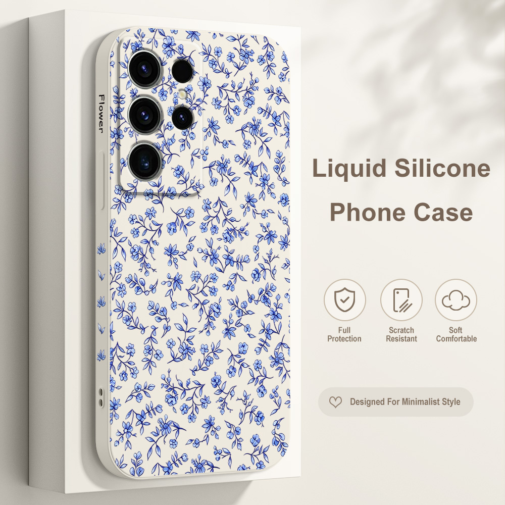 Phone Cases Samsung S24 - Gedraaide Bloem Telefoonhoesje Voor Samsung Galaxy