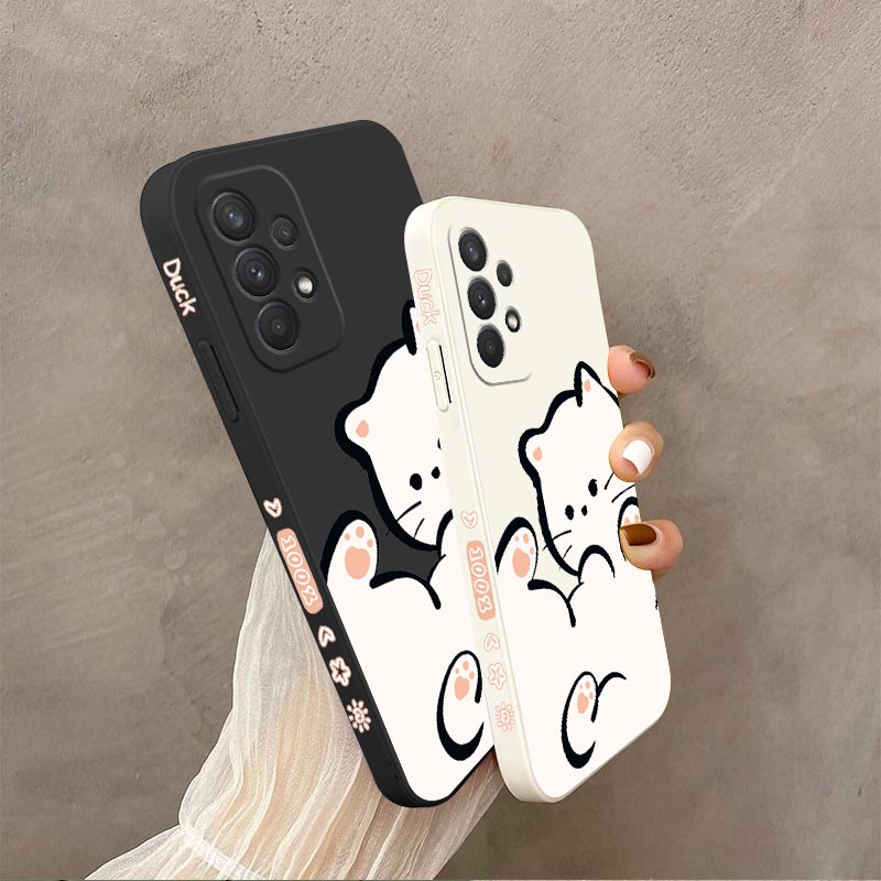 Witte Wolk Kat Siliconen Telef - Phone Cases Burga recensie en prijs