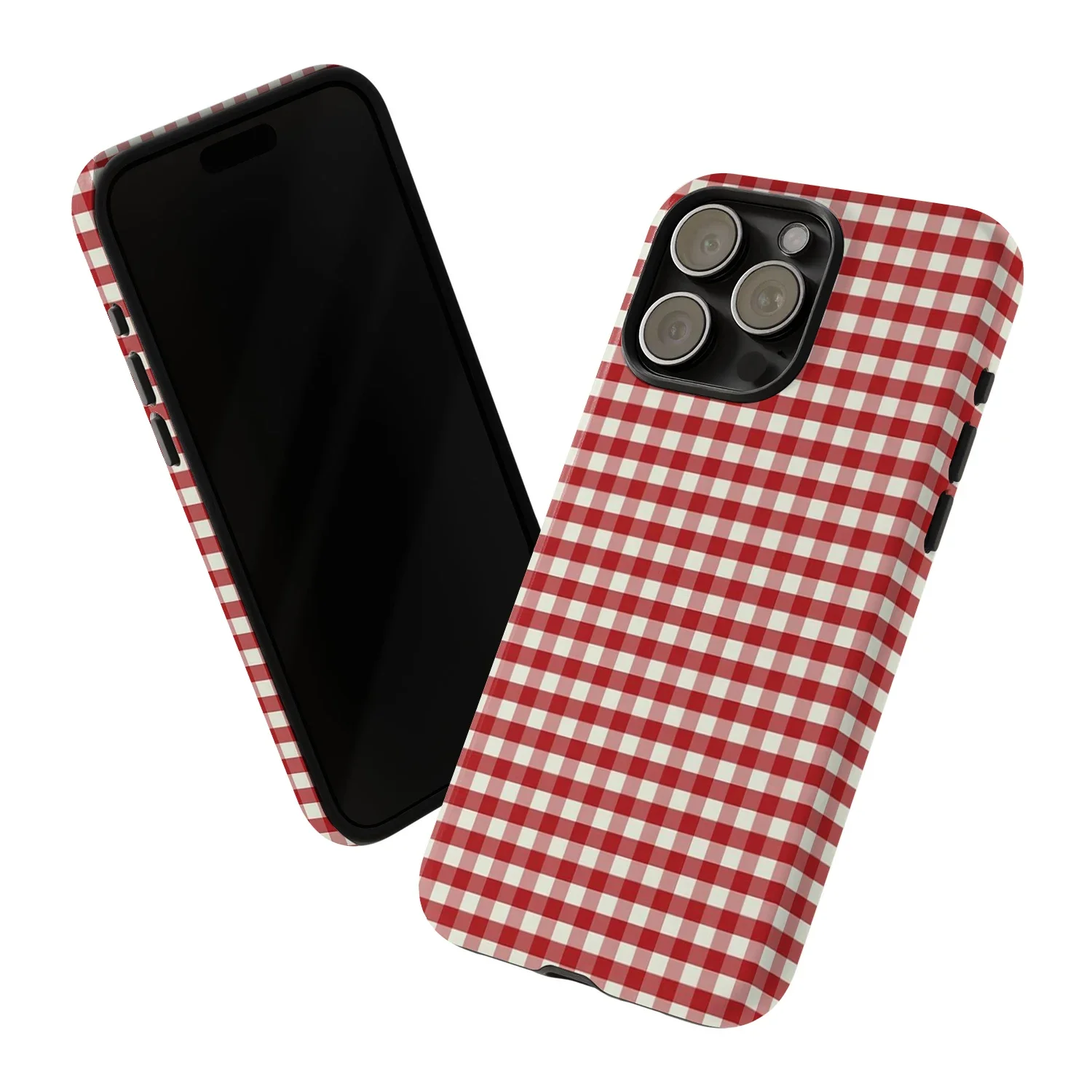 Retro Rode Gingham Matte Tough - Phone Cases Burga recensie en prijs