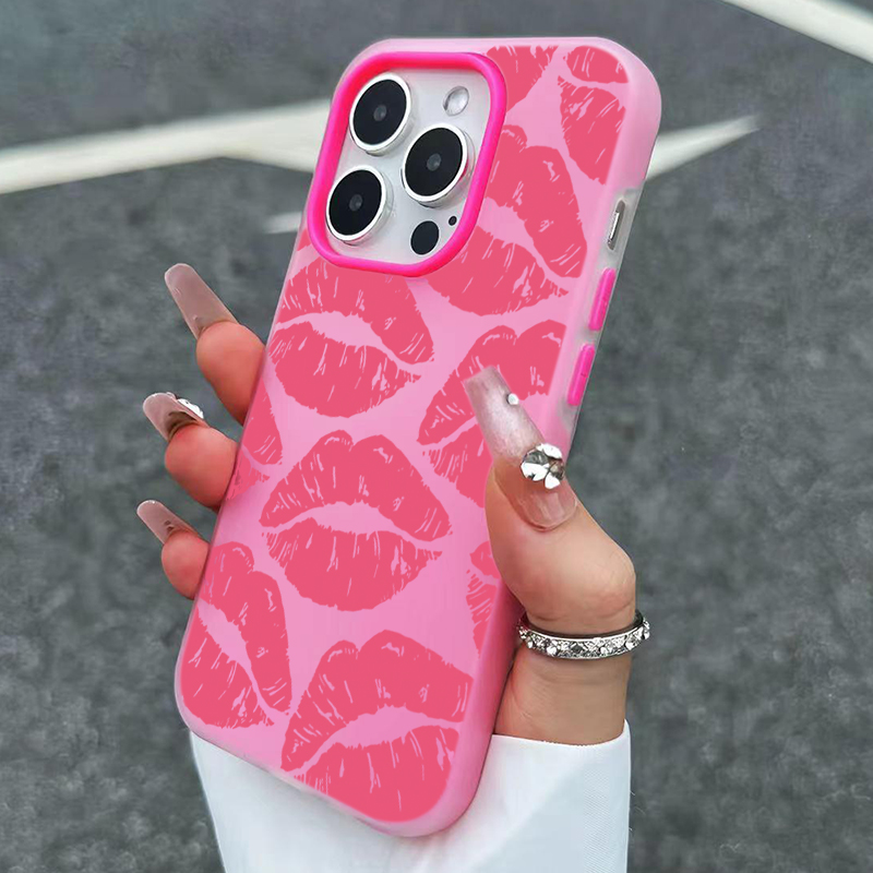 Sexy meisje roze lippen patroo - Phone Cases Girls recensie en prijs