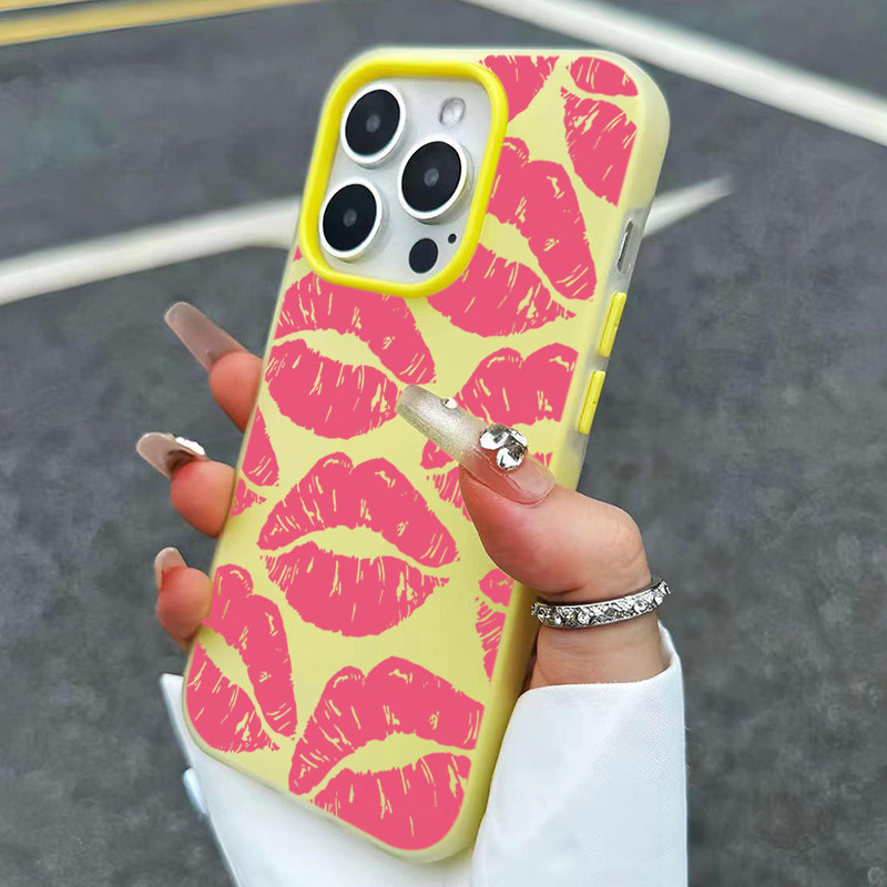 Sexy meisje roze lippen patroo - Phone Cases Girls recensie en prijs