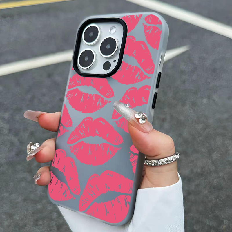 Sexy meisje roze lippen patroo - Phone Cases Girls recensie en prijs