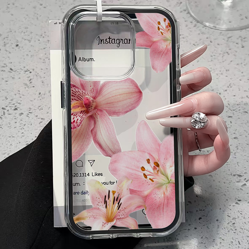 Roze Lelie Bloem Transparante  - Phone Cases Otterbox recensie en prijs