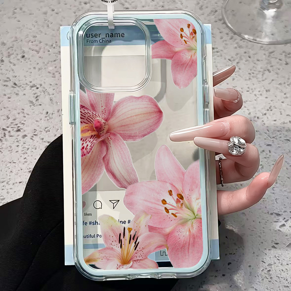 Roze Lelie Bloem Transparante  - Phone Cases Otterbox recensie en prijs