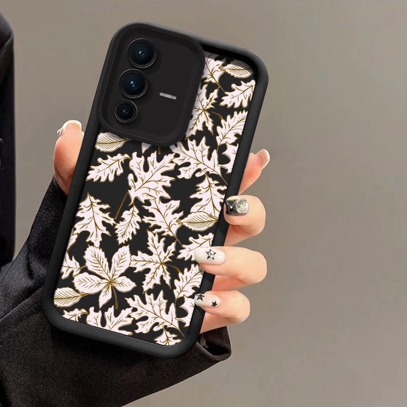Telefoonhoesje met bladerenpat - Phone Cases Vivo recensie en prijs